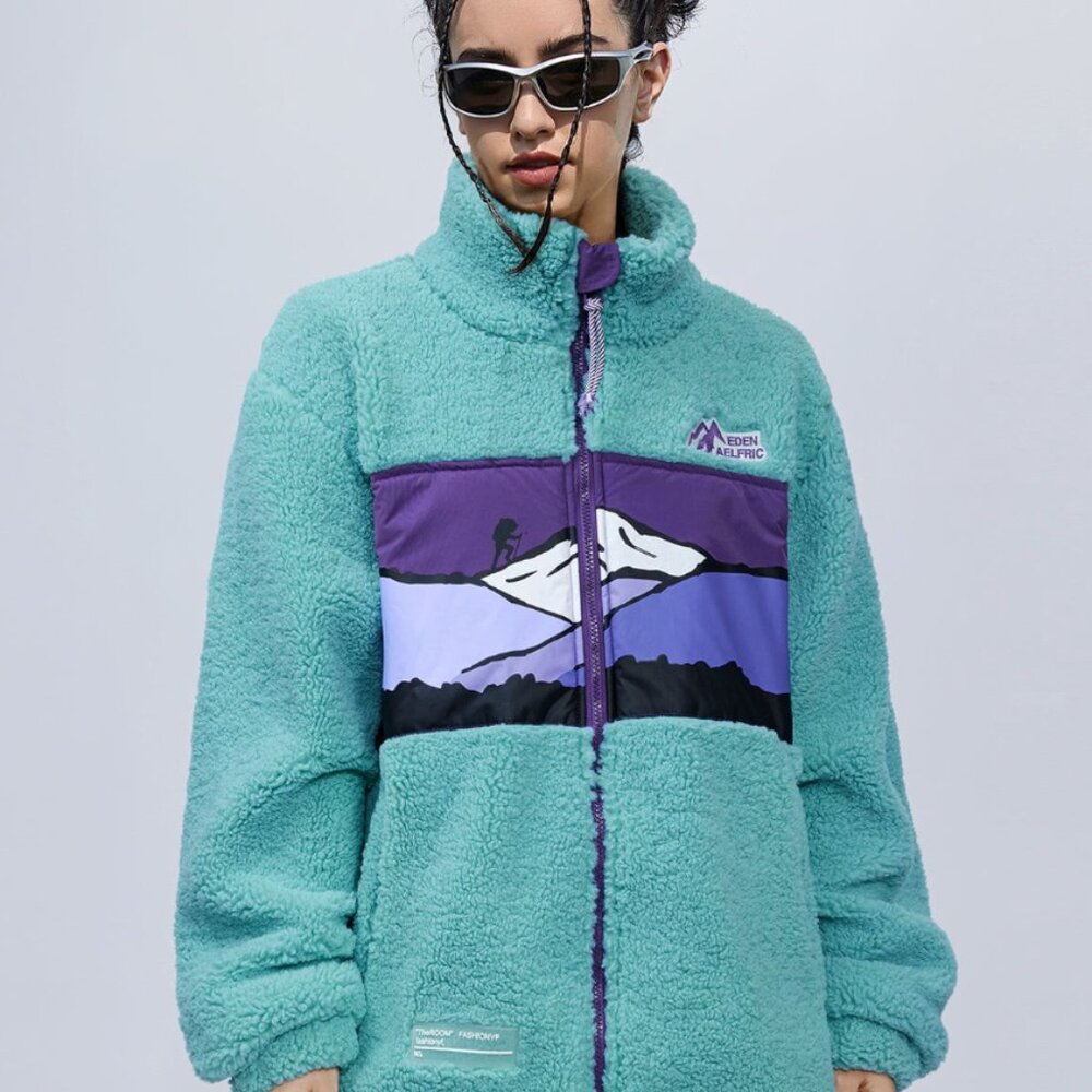 NWT Aelfric Eden Mountain Sherpa Fleece | SOLD OUT Rare | Turquoise | L